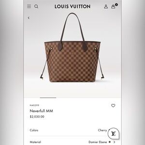 LOUIS VUITTON Neverfull MM BRAND NEW  w/ BOX DUST RAG & Paperwork